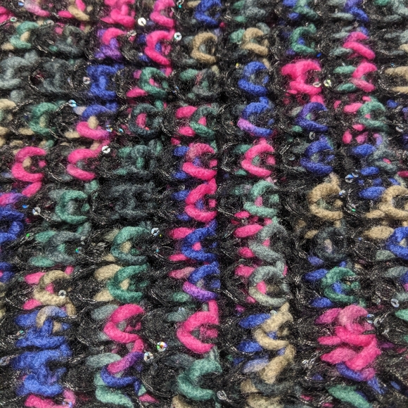 Multi Color Knit Infinity Scarf - Picture 2 of 8